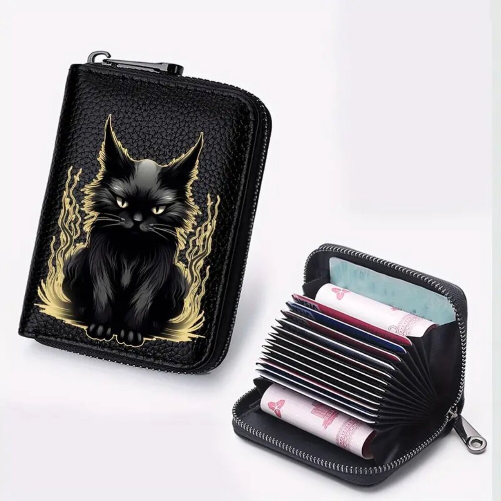 Black Cat Design Women's Wallet